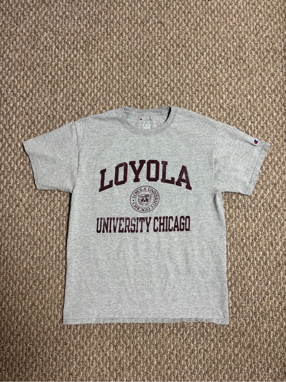 Loyola University Chicago Champion Casual Collegiate Gray T-Shirt